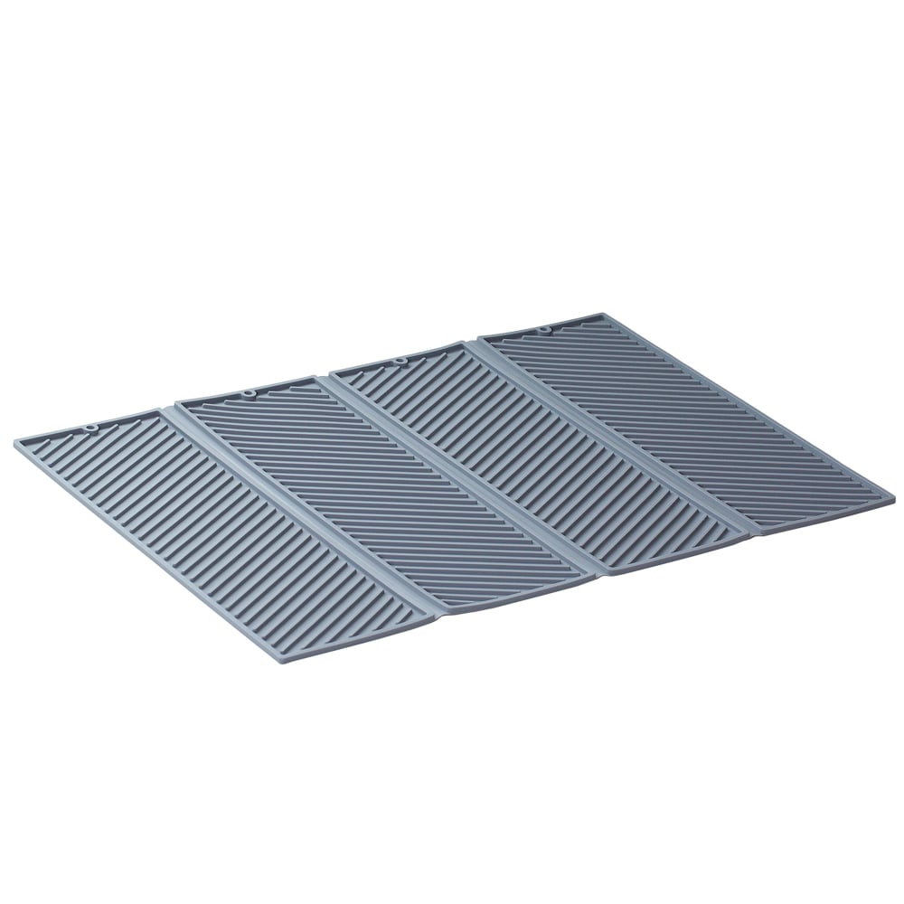 Better Houseware Expandable Silicone Drying Mat, 1-1/2inH x 22-3/4inW x 15inD, Gray