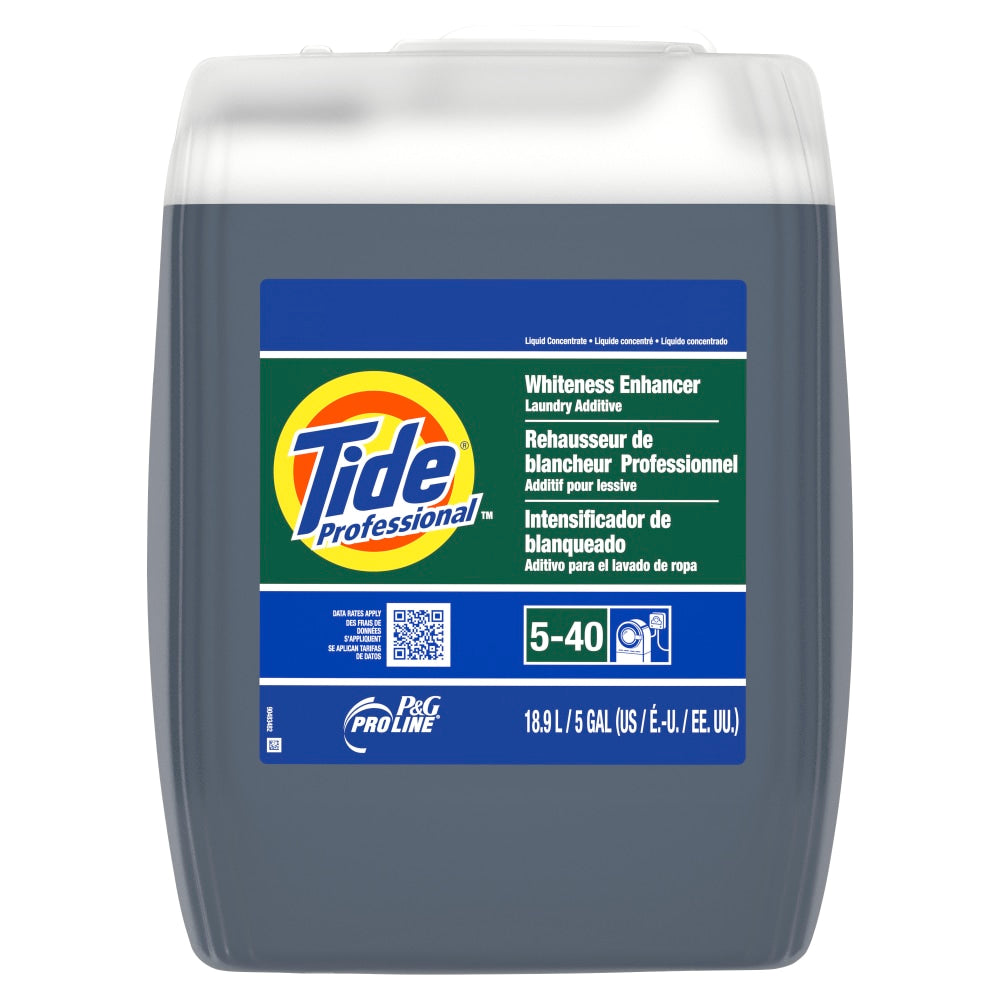 Tide Professional Whiteness Enhancer Laundry Additive, Closed Loop, 5 Gallons