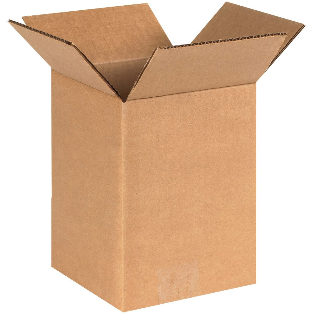 Partners Brand Corrugated Boxes 6in x 6in x 8in, Kraft, Bundle of 25