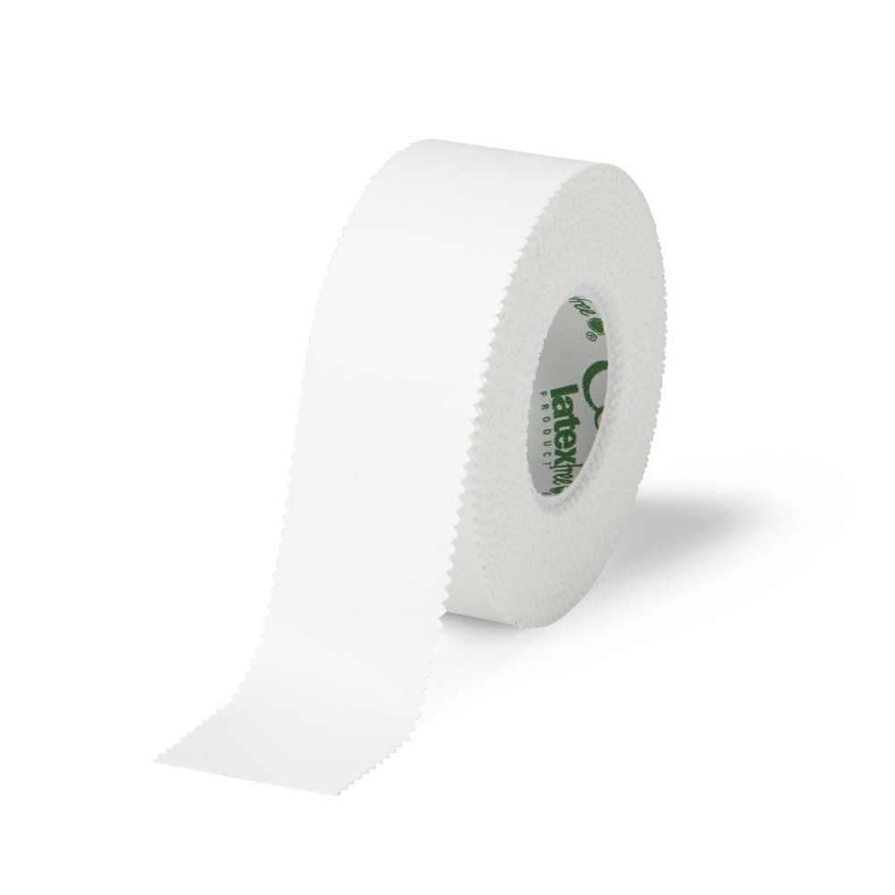 CURAD Waterproof Adhesive Tape, 1in x 10 Yd., White, Pack Of 144