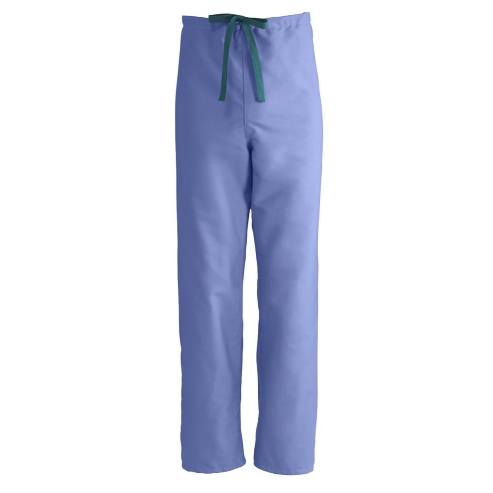 Medline ComfortEase Unisex Reversible Drawstring Pants, X-Large, Ceil Blue