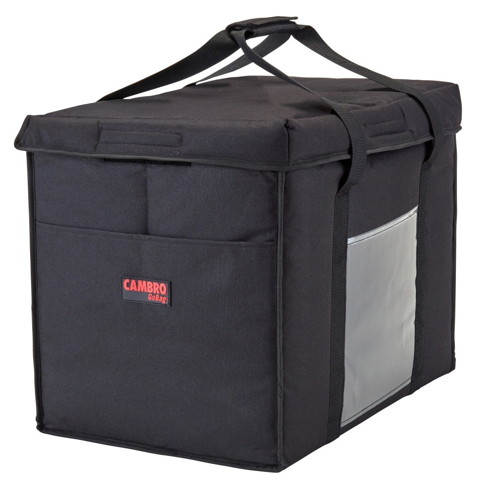 Cambro Delivery GoBags, 21in x 14in x 17in, Black, Set Of 4 GoBags