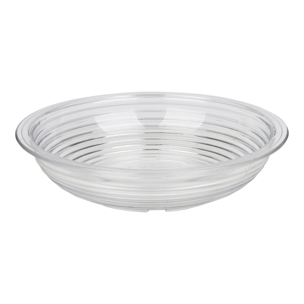 Cambro Camwear Round Ribbed Bowls, 6in, Clear, Set Of 12 Bowls