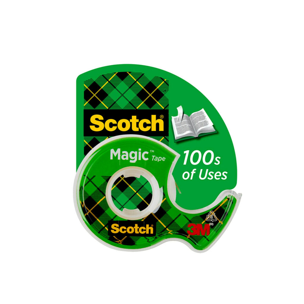 Scotch Magic Tape In Dispenser, 3/4in x 600in, Clear