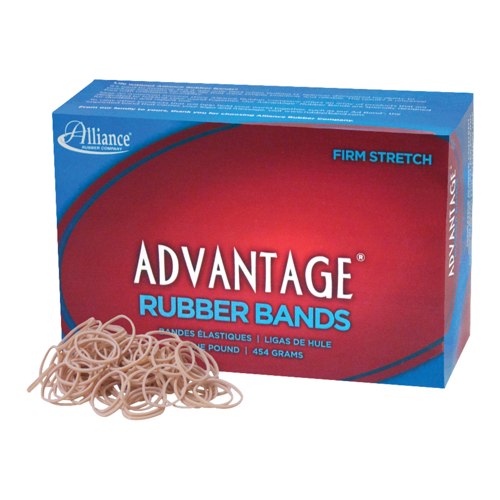 Alliance Rubber Advantage Rubber Bands, Size 10, 1 1/4in x 1/16in, Natural, Box Of 3630