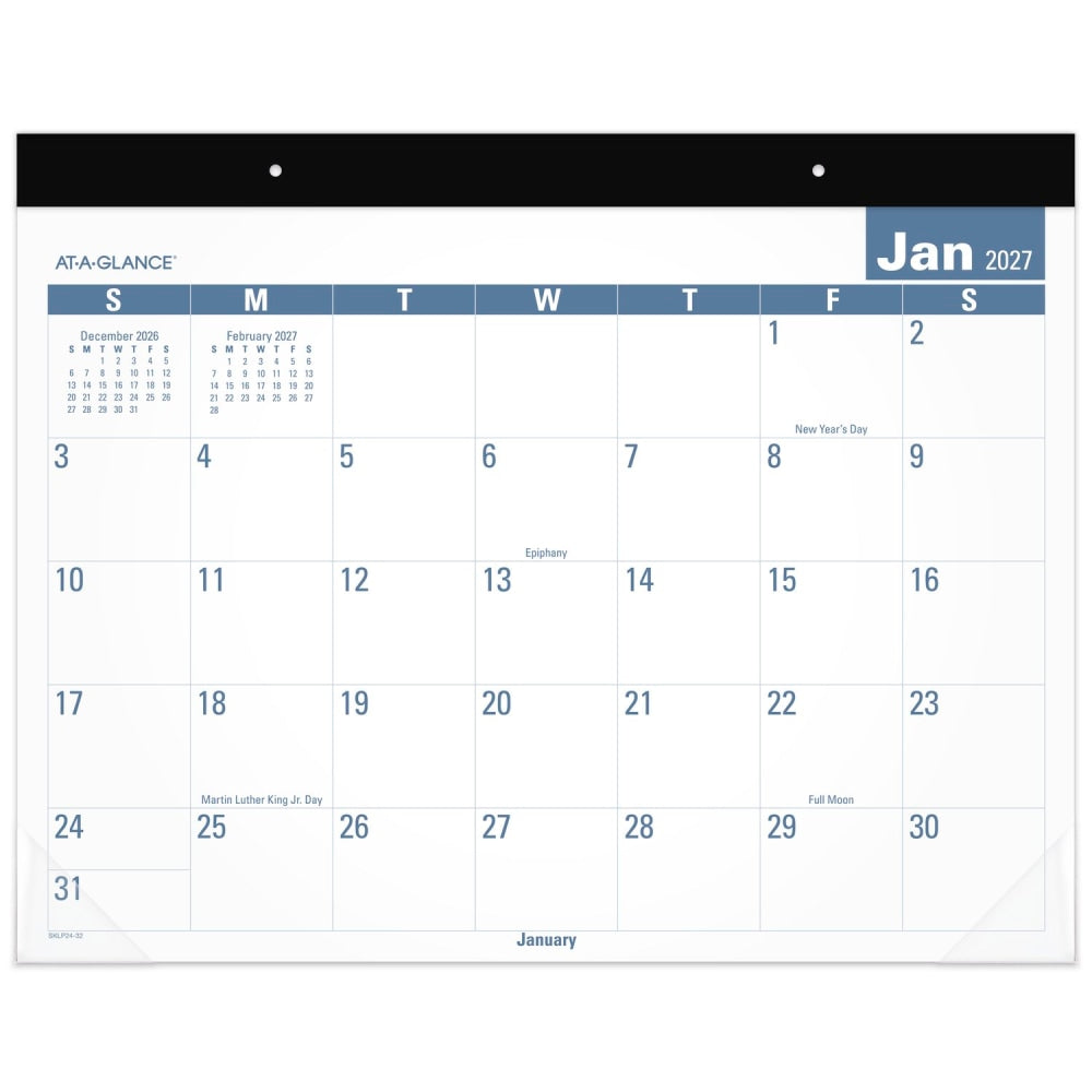 AT-A-GLANCE 2027 Easy to Read Desk Pad Calendar, Standard, 21 3/4in x 17in