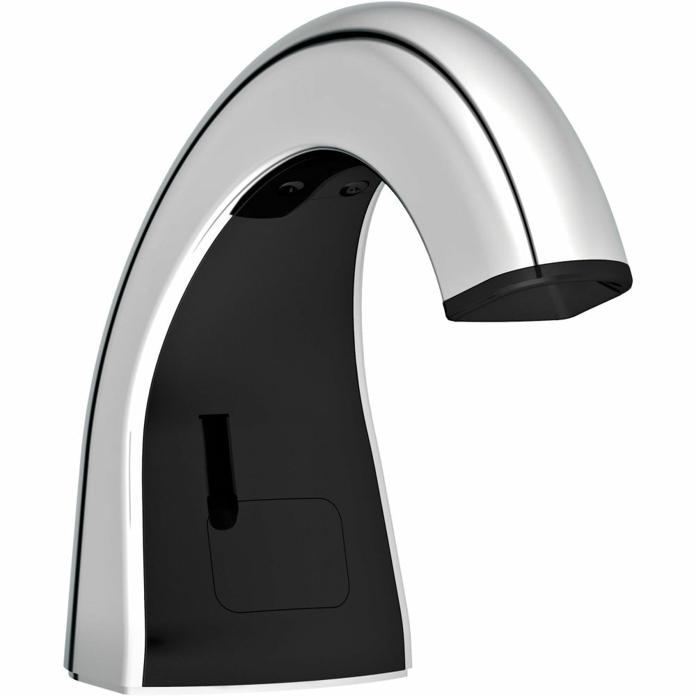 Rubbermaid One Shot Liquid Soap Dispenser, 4in x 5 1/2in x 2 9/16in, Black/Polished Chrome