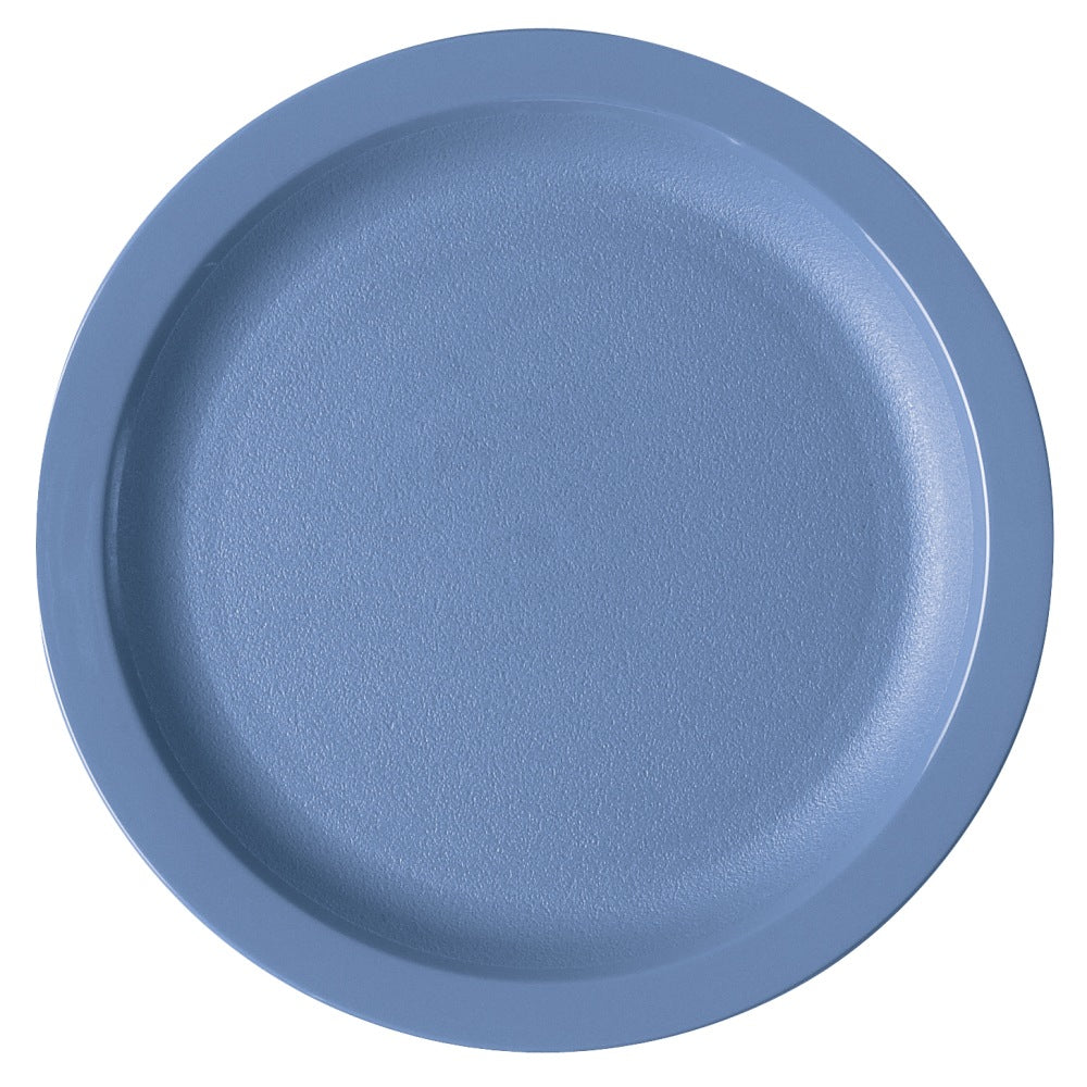 Cambro Camwear Round Dinnerware Plates, 9in, Slate Blue, Set Of 48 Plates