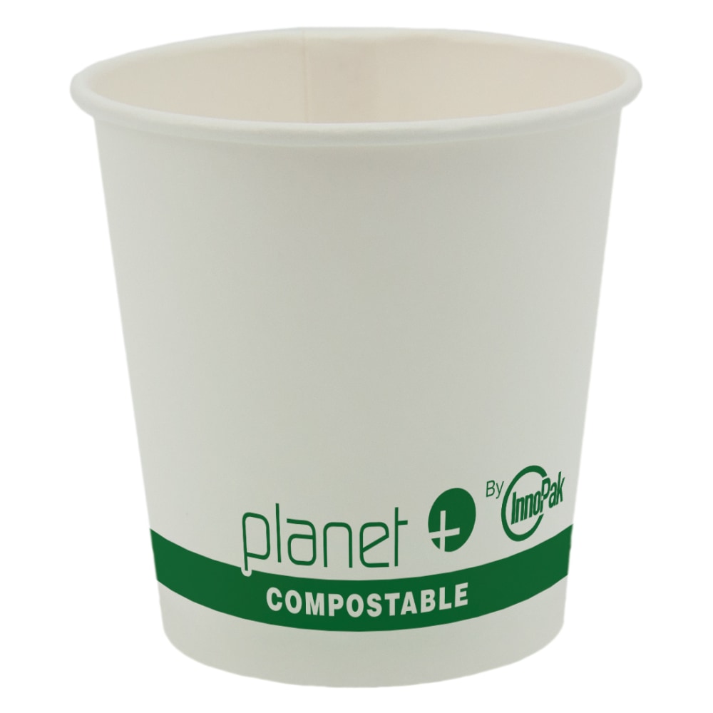 StalkMarket Planet+ Compostable Hot Cups, 4 Oz, White, Pack Of 1,000 Cups