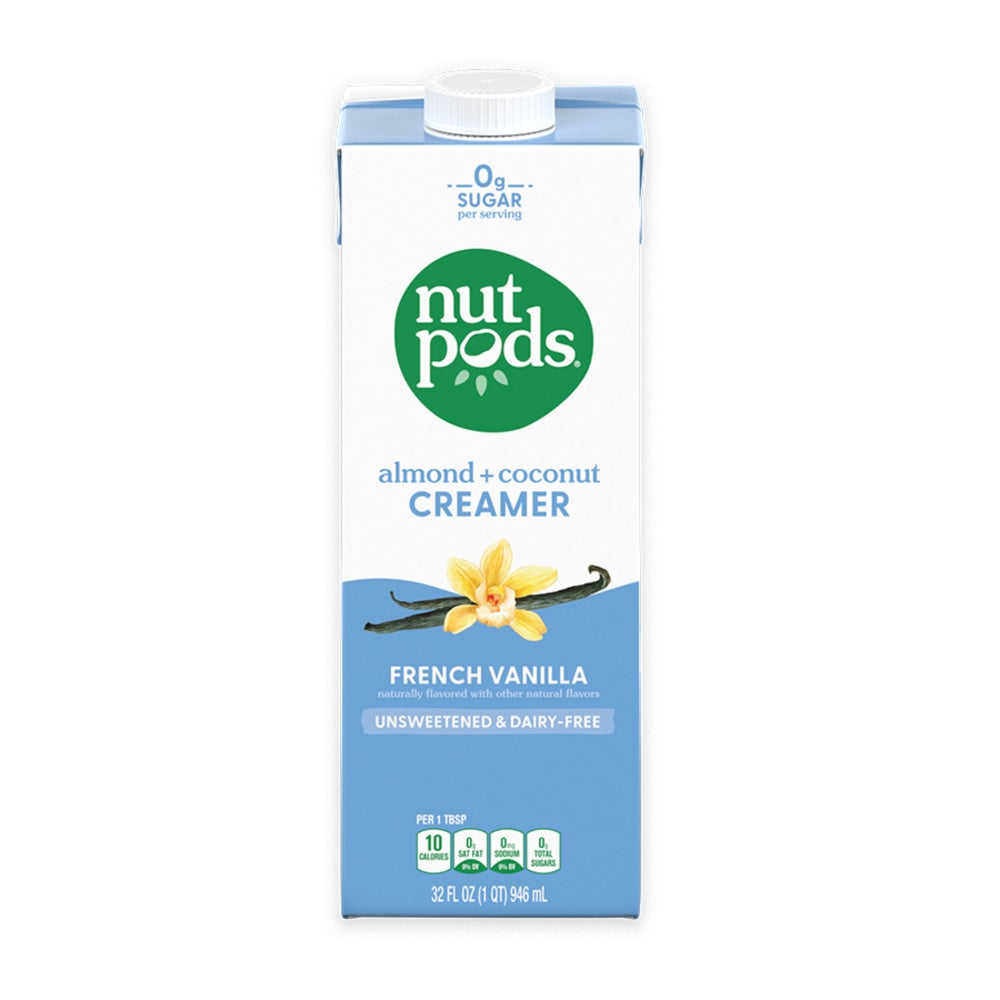 Nutpods French Vanilla Non-Dairy Creamer, 32 fl oz carton