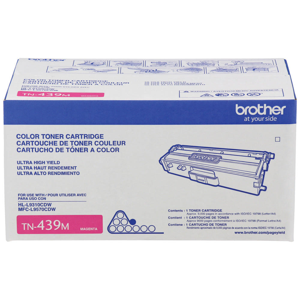 Brother TN-439 Magenta Extra-High Yield Toner Cartridge, TN-439M