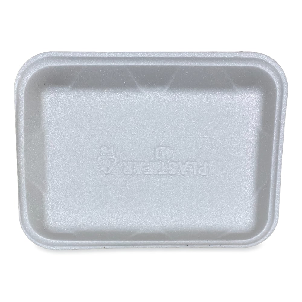 GEN Meat Trays, #4D, 1-3/8inH x 9-1/2inW x 7-1/8inD, White, Pack Of 500 Trays