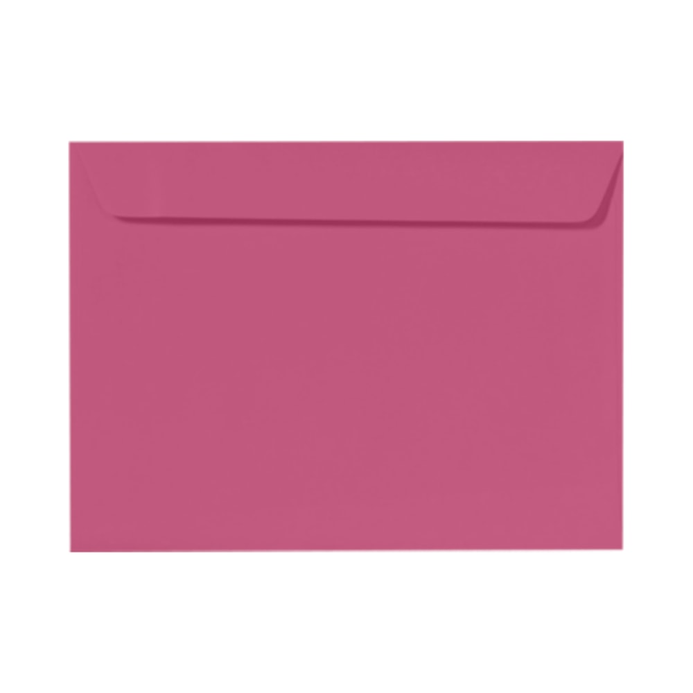 LUX Booklet 9in x 12in Envelopes, Gummed Seal, Magenta Pink, Pack Of 250