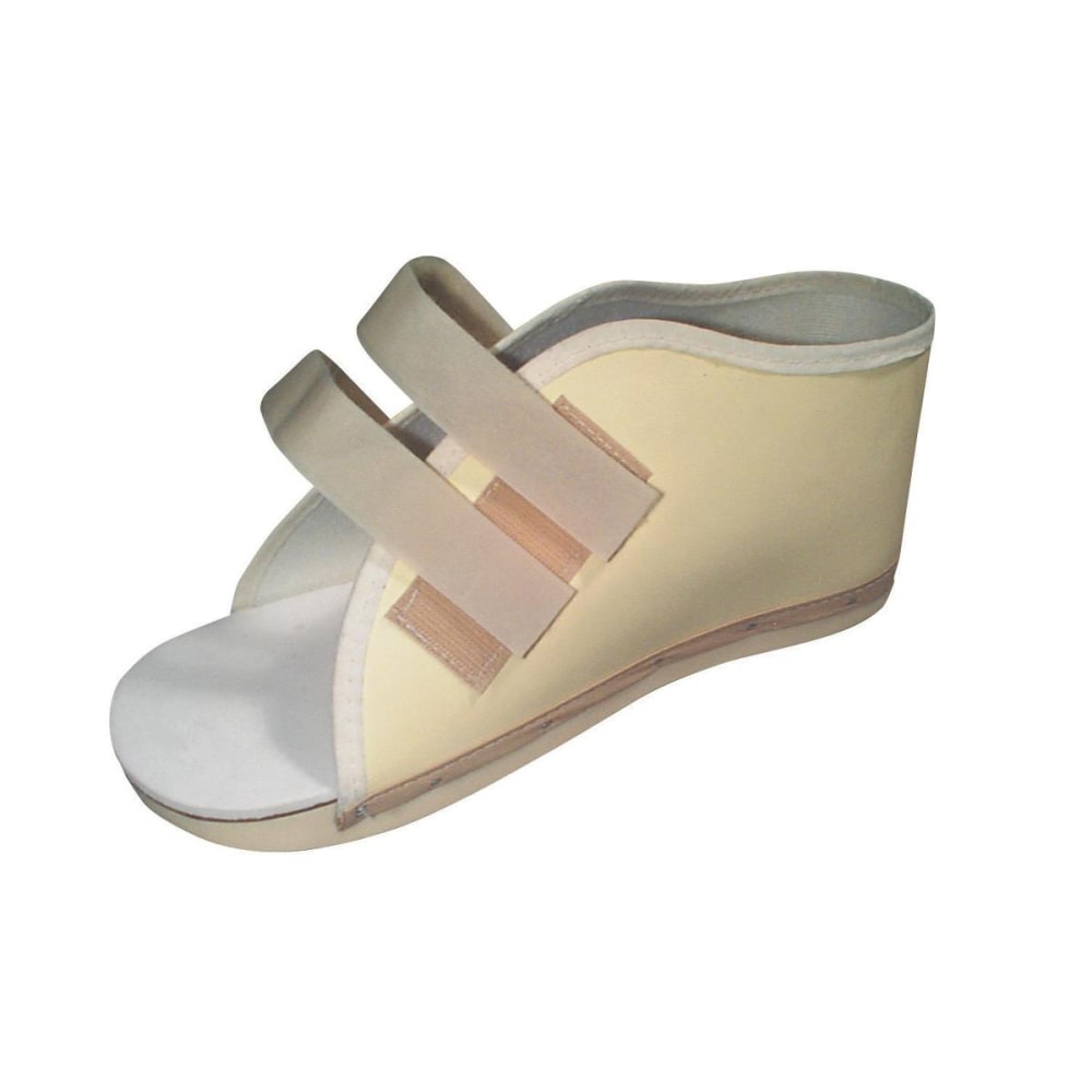 Medline Hook-And-Loop Vinyl Post-Op Shoe, Womens, X-Small, Beige