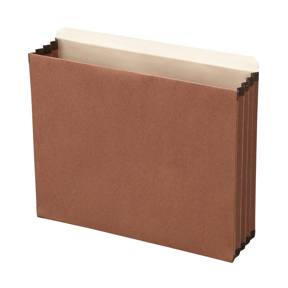Office Depot Brand File Cabinet Pockets, 3-1/2in Expansion, Letter Size, Brown, Pack Of 5