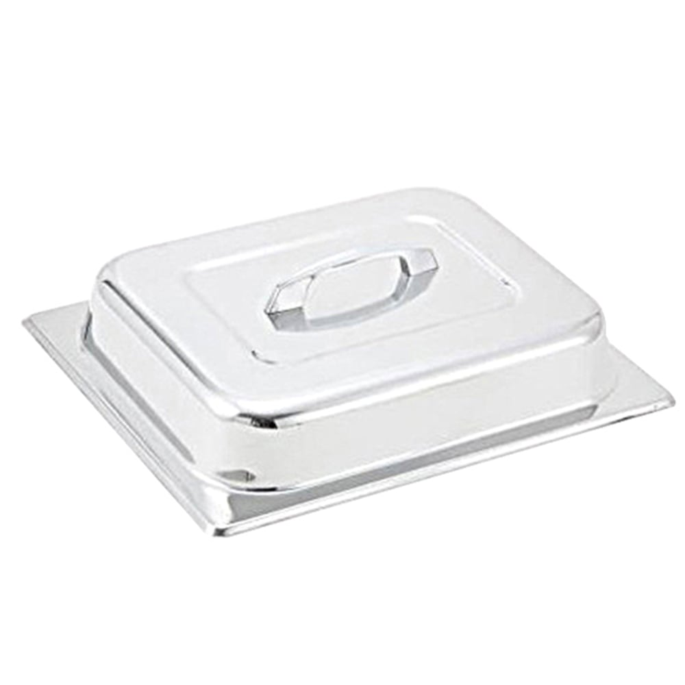 Winco Half Size Dome Cover With Handle, 3inH x 10-1/2inW x 13inD, Stainless