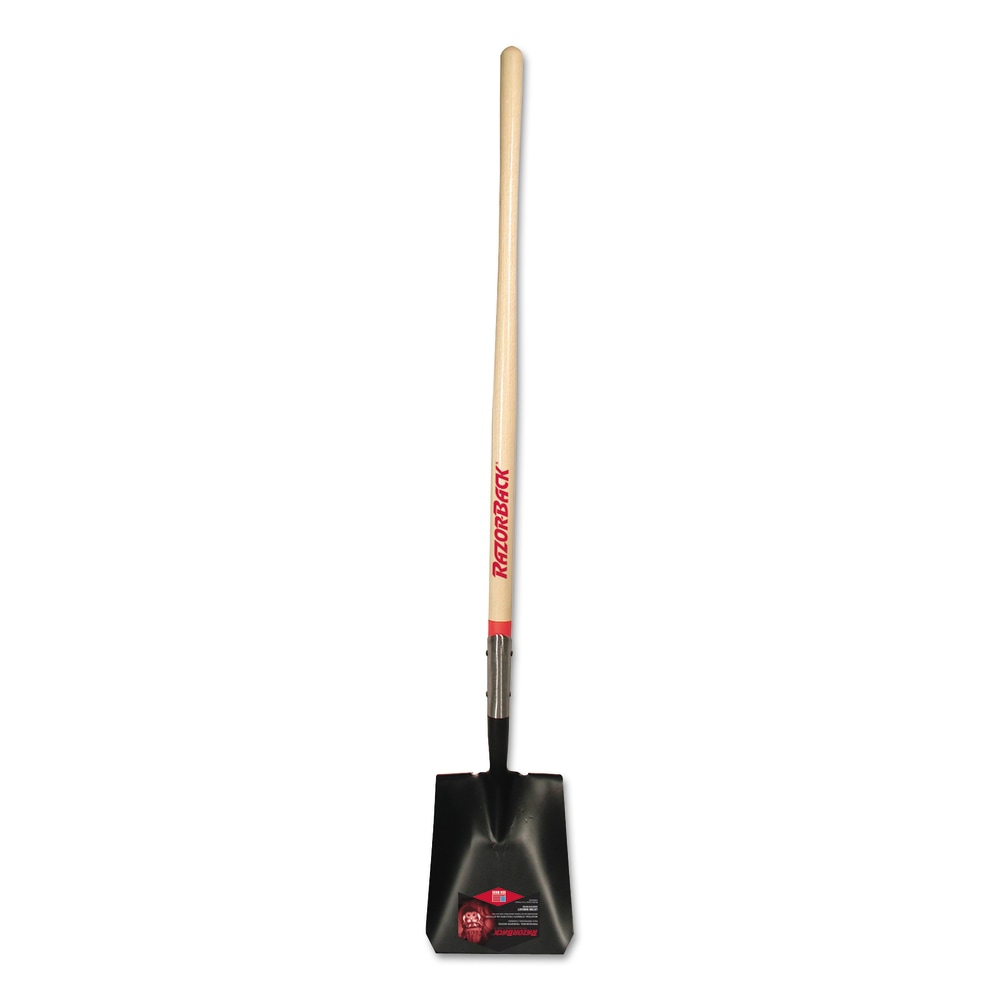 Union Tools Long Handle Square Point Shovel, 9 1/2in Width Blade
