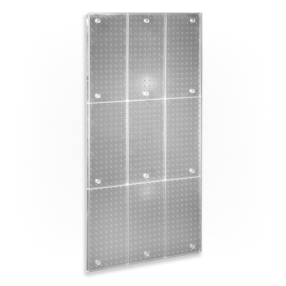 Azar Displays Pegboard Wall Panel, 24in x 48in, Clear
