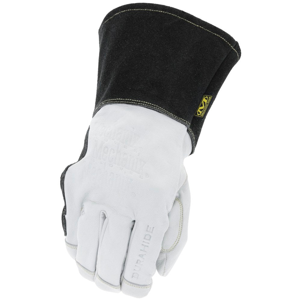 Mechanix Wear Torch Cowhide/Durahide Pulse TAA Welding Gloves, Large, White/Black