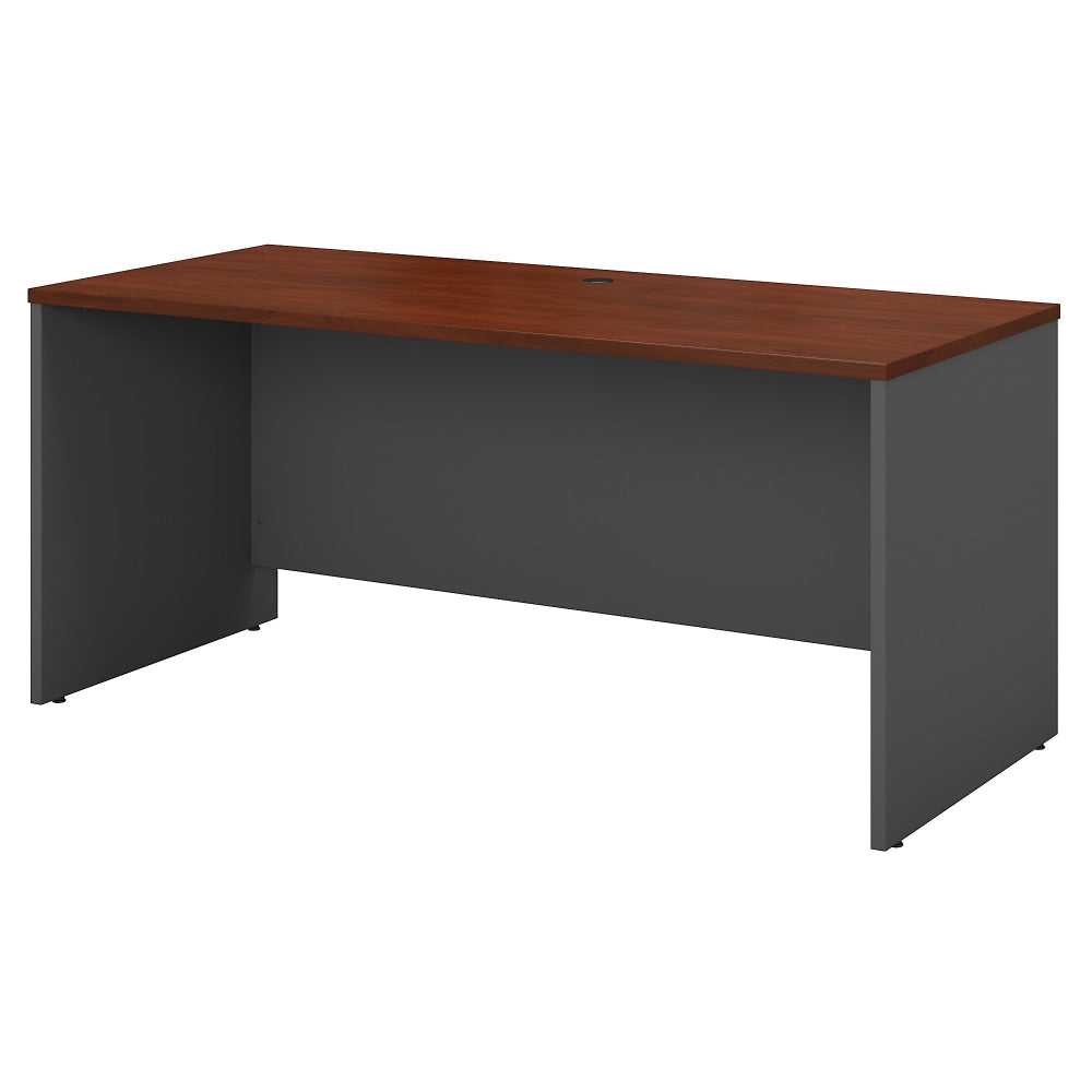 Bush Business Furniture Series C Components 60inW Credenza Computer Desk, Hansen Cherry/Graphite Gray, Standard Delivery
