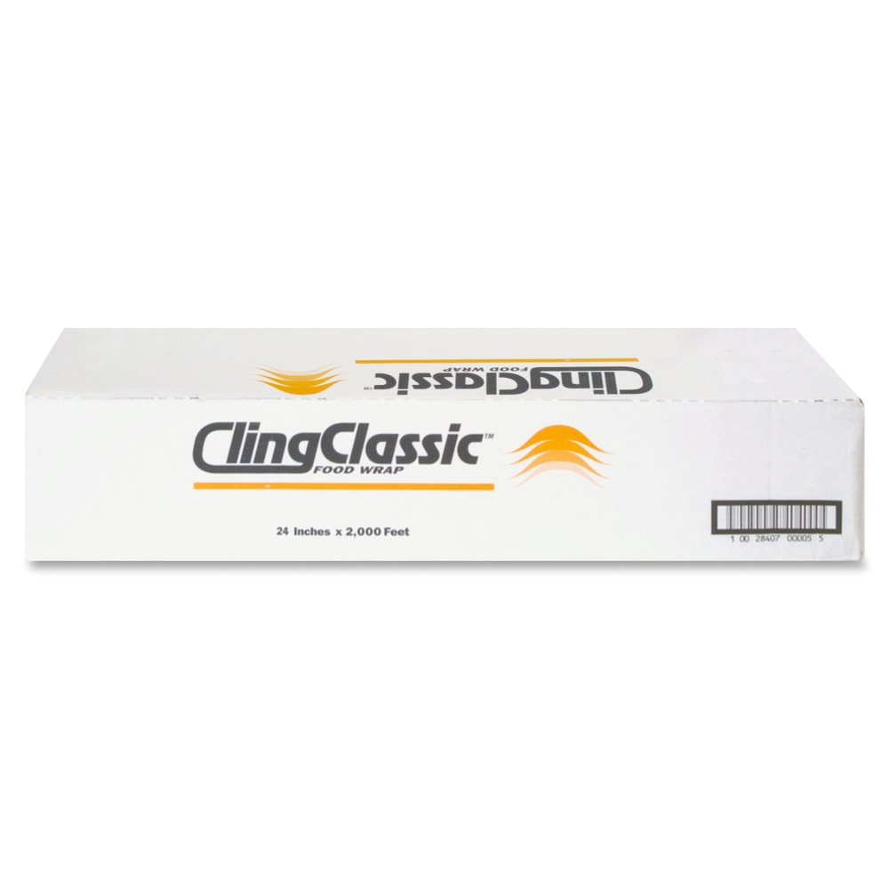 Webster Cling Classic Food Wrap - 24in Width x 2000 ft Length - Dispenser - Plastic - Clear
