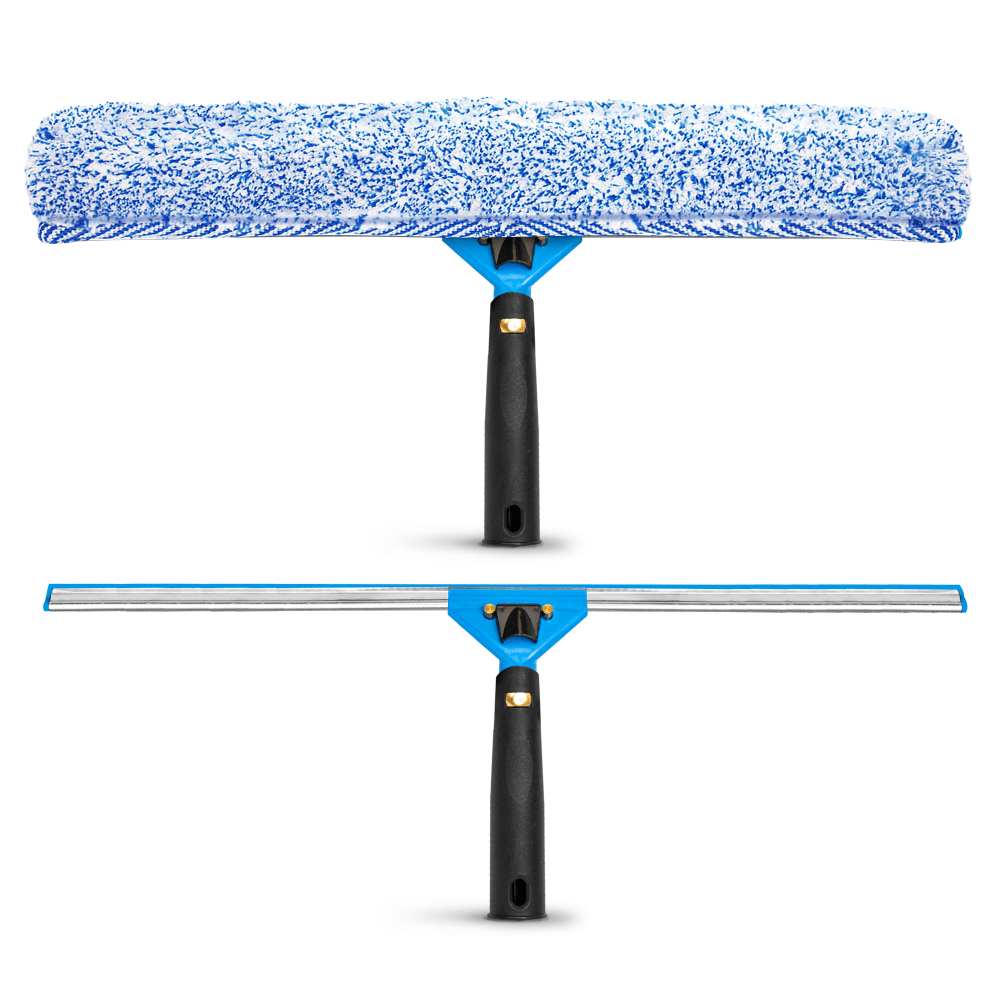 Gritt Commercial Swivel Window Washing Kit With Squeegee And Washer, 18in, Multicolor, Pack Of 3 Kits