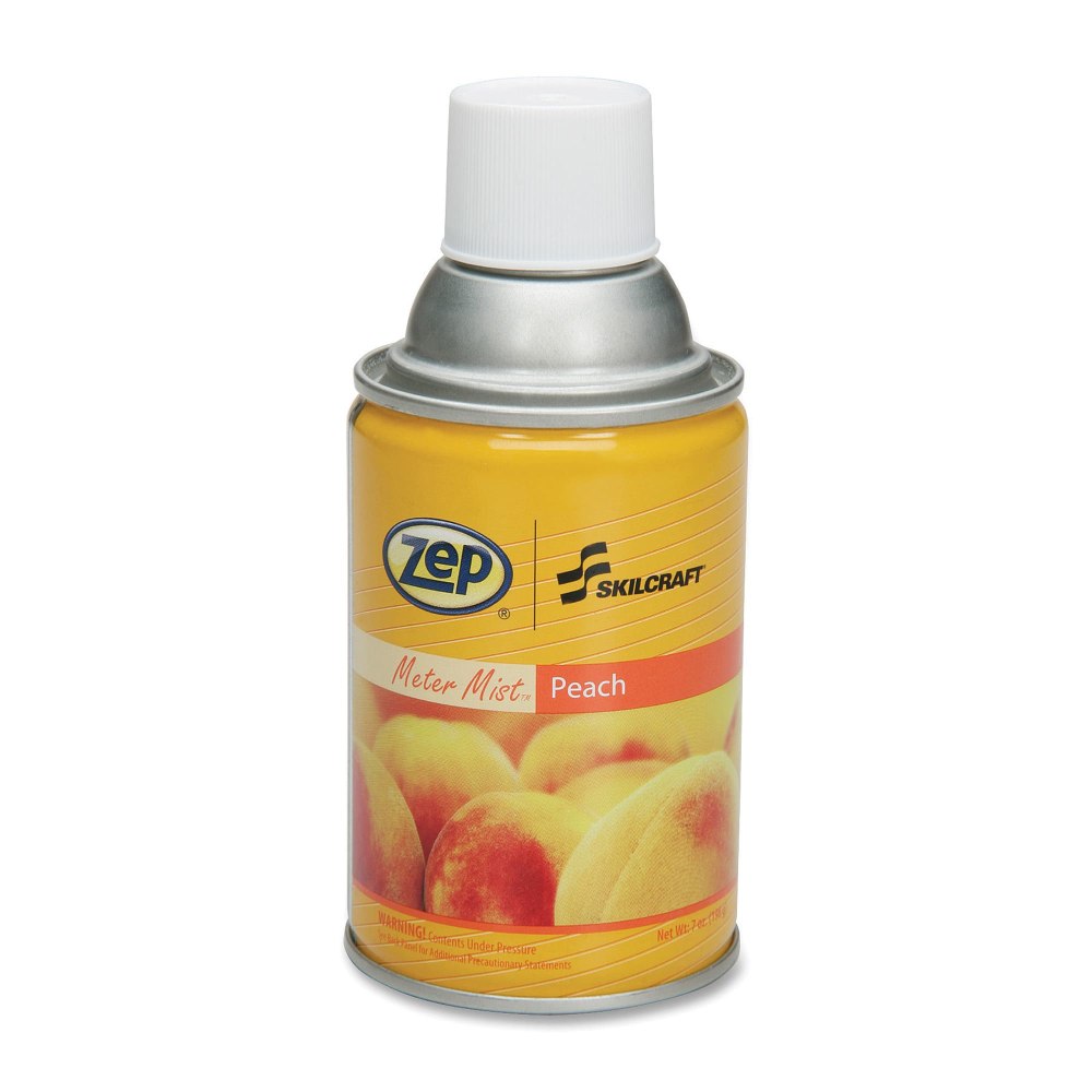 SKILCRAFT Zep Meter Mist Refill, 7 Oz., Peach, Pack Of 12