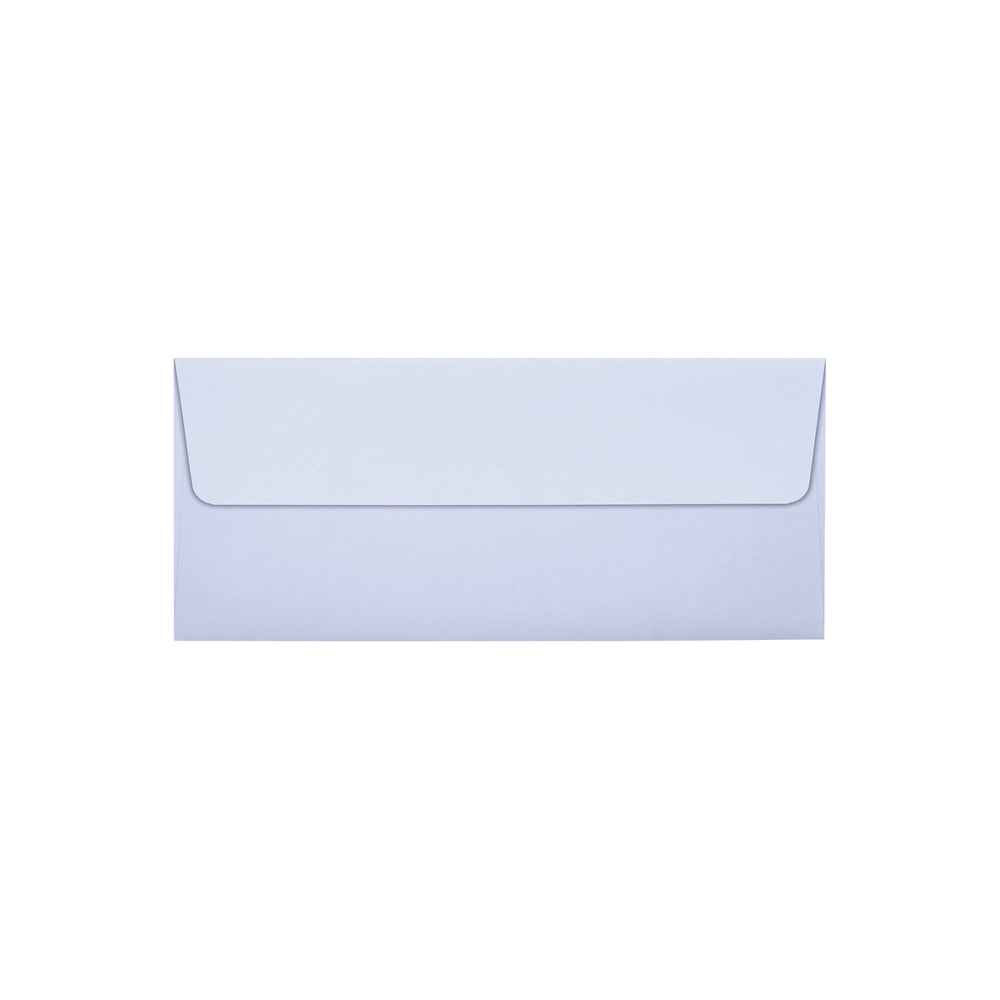 LUX #10 Square-Flap Invitation Envelopes, Peel & Press Closure, Lilac, Pack Of 50