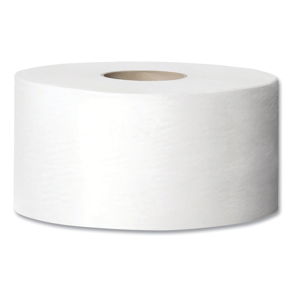 Tork Advanced Mini-Jumbo Roll 2-Ply Bath Tissue, 2-5/16in x 3-1/2in, White, 320 Sheets Per Roll, Carton Of 12 Rolls