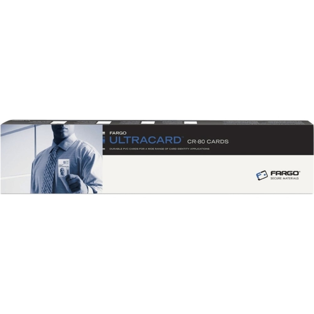 Fargo UltraCard Premium PVC Card, 82137