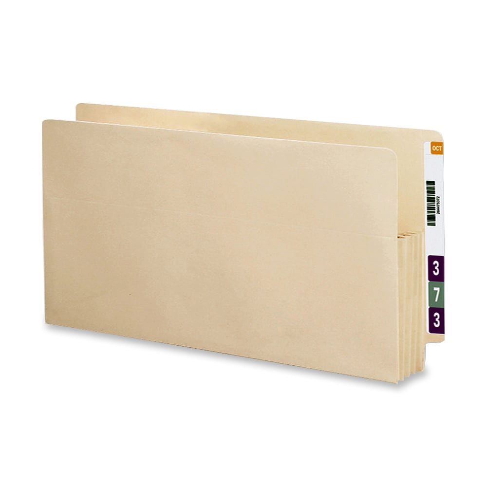 Smead End-Tab File Pockets, Letter Size (8 1/2in x 11in), 3 1/2in Expansion, Manila, Box Of 25