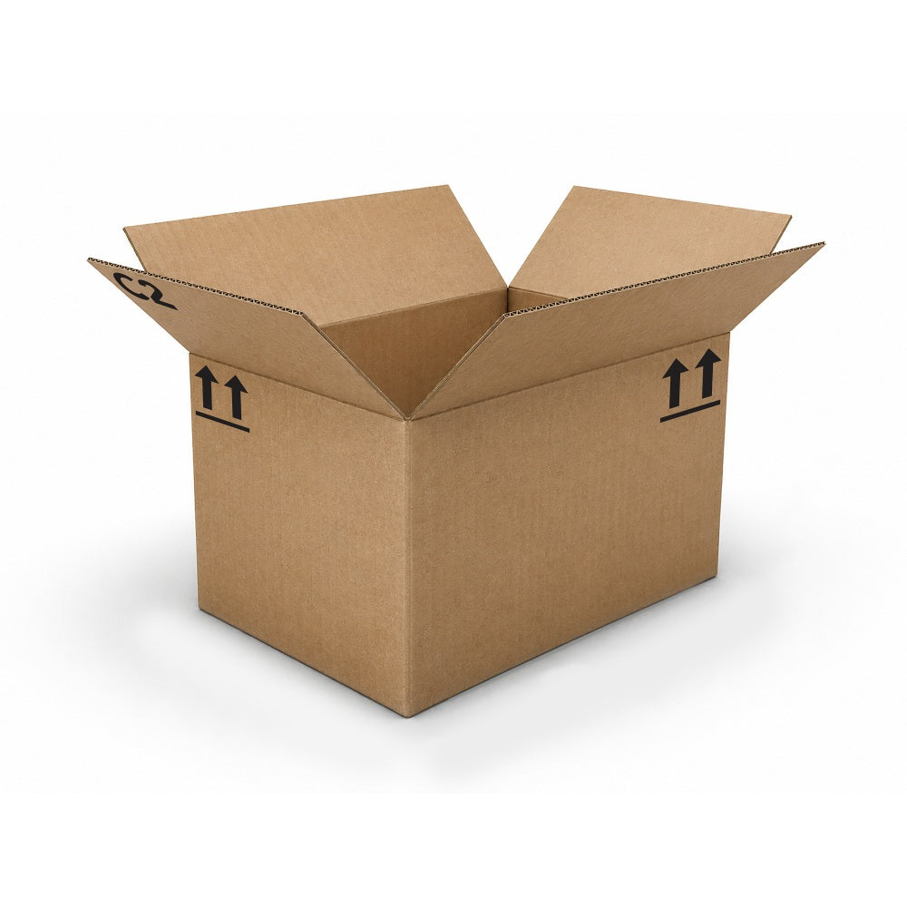 Standard-Duty Single Wall Corrugated Shipping Boxes, Each Box 18-1/2in x 12-3/4in x 11in, Kraft, Pallet Qty 300