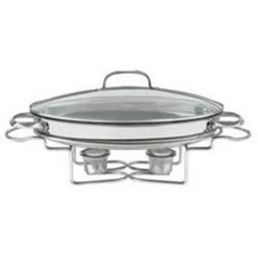 Cuisinart Buffet Dish, 10-1/4inH x 17-1/2inW x 6-3/4inD, Silver