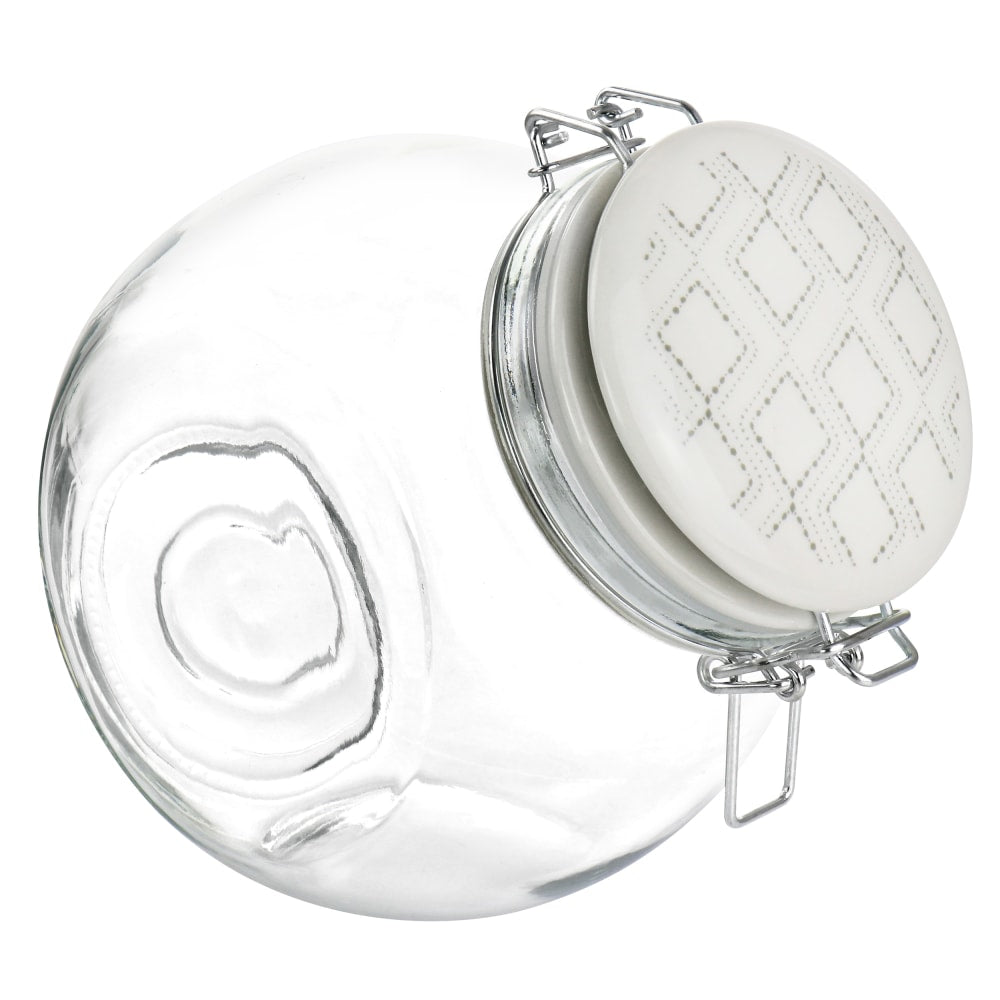 Gibson Home 1.9-Quart Glass Canister, Clear