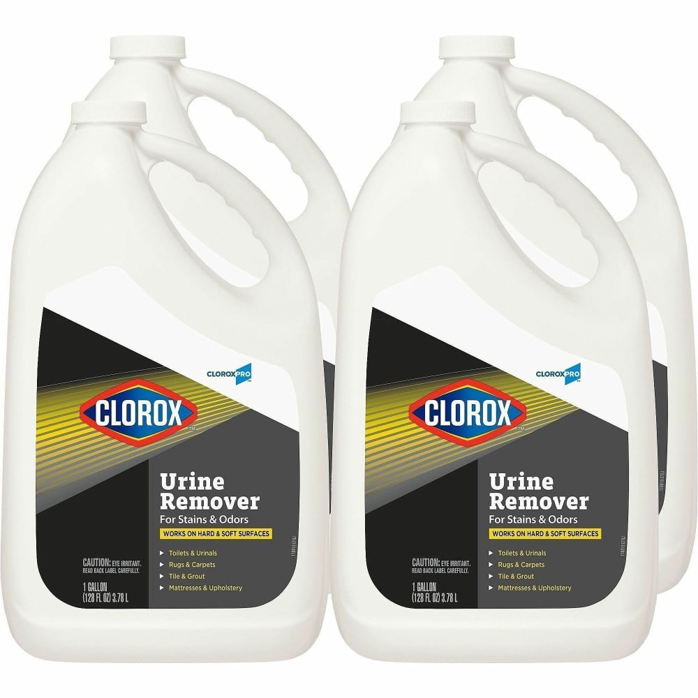 CloroxPro Urine Remover for Stains and Odors Refill - 128 fl oz (4 quart) - Bleach-free - Clear - 2 / Pallet