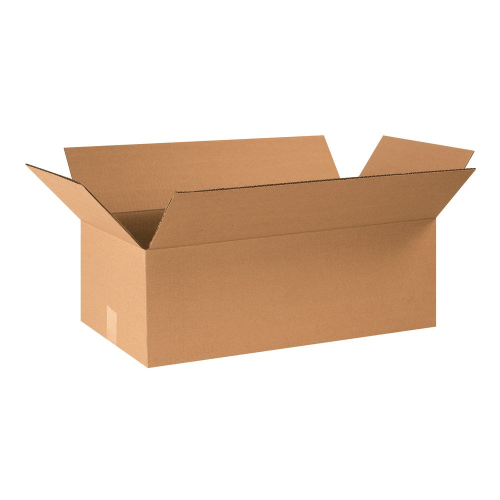 Partners Brand Corrugated Boxes, 24in x 12in x 8in, Kraft, Pack Of 25