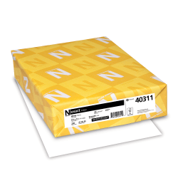 Exact Card Stock, White, 90 Lb. Letter Size (8.5in x 11in), Pack Of 250