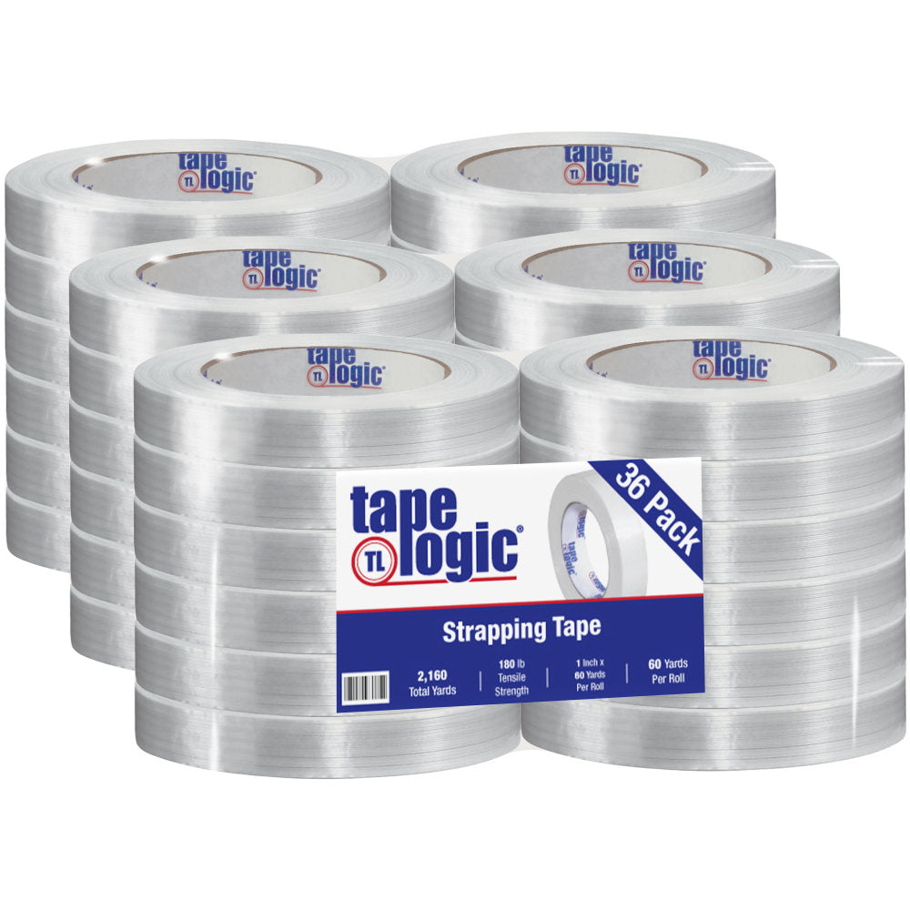 Tape Logic 1400 Strapping Tape, 1in x 60 Yd., Clear, Case Of 36