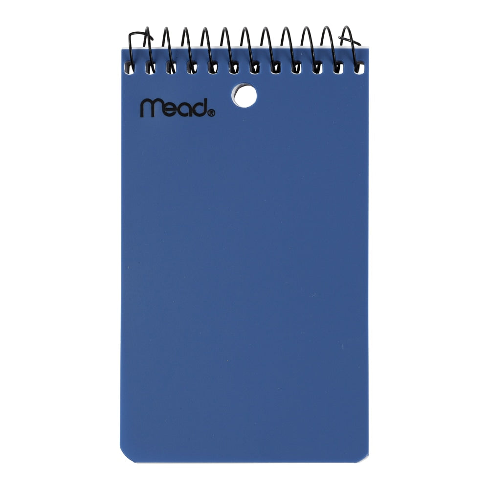 Mead Wirebound Top-Opening Memo Book, 3in x 5in, College Ruled, 100 Sheets