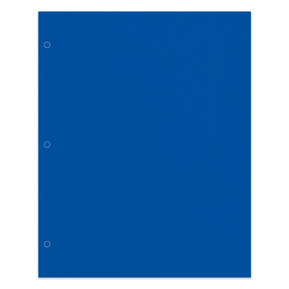 Office Depot Brand 2-Pocket School-Grade Paper Folder, Letter Size, Blue