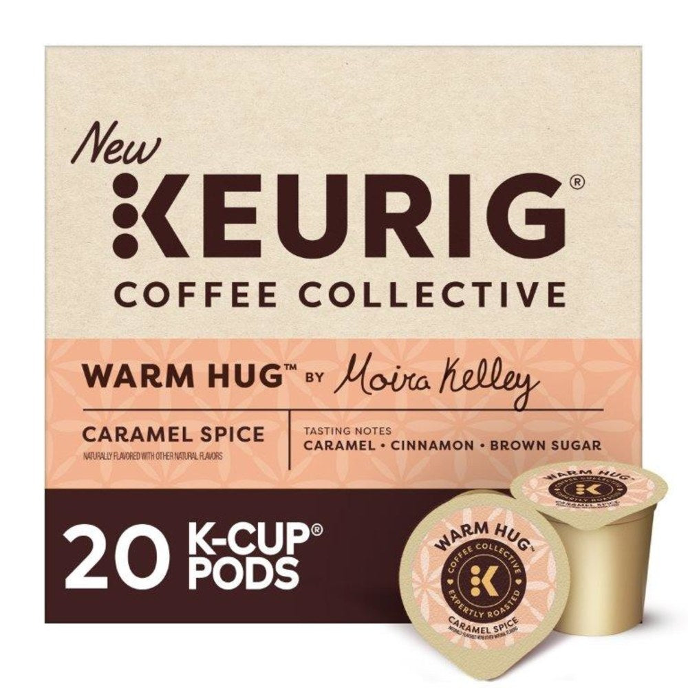 Keurig Coffee Collective Warm Hug Caramel Spice Single-Serve K-Cup Pods, Light Roast Coffee, 20 Count
