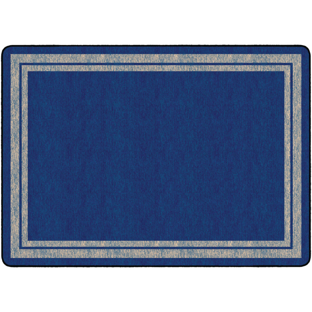 Flagship Carpets Double-Border Rug, Rectangle, 6ft x 8ft 4in, Blue Light