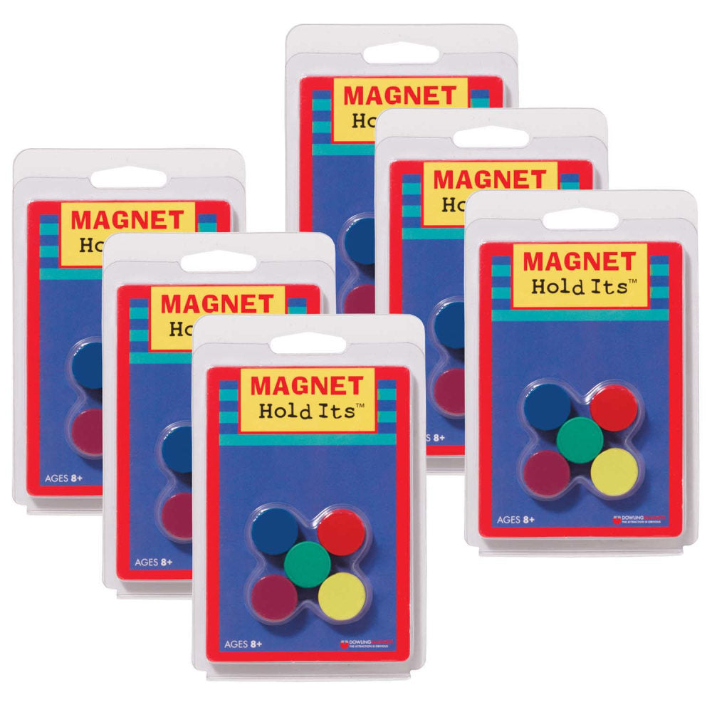 Dowling Magnets Ceramic Disc Magnets, 3/4in, 10 Per Pack, 6 Packs