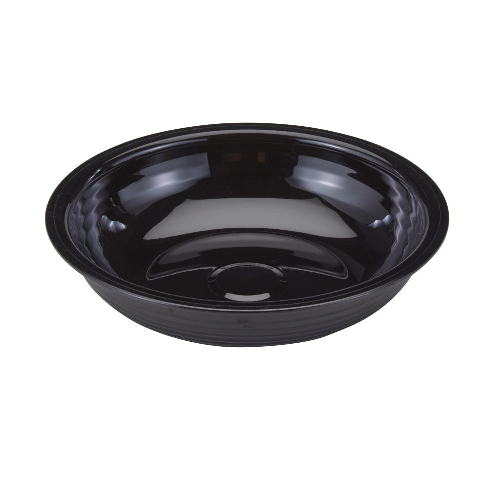 Cambro Camwear Round Ribbed Bowls, 6in, Black, Set Of 12 Bowls
