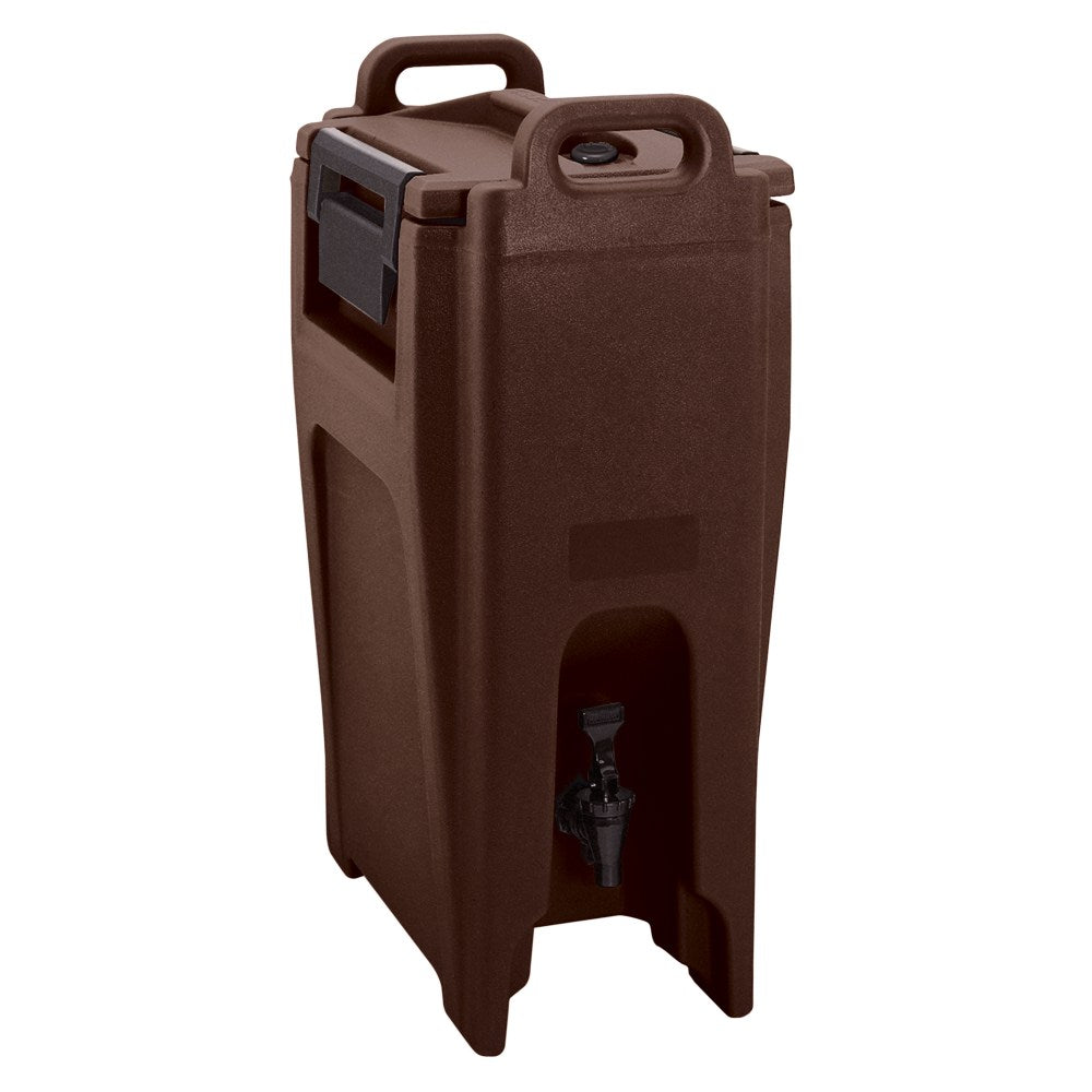 Cambro Ultra Camtainer Beverage Dispenser, 5 Gallons, Dark Brown