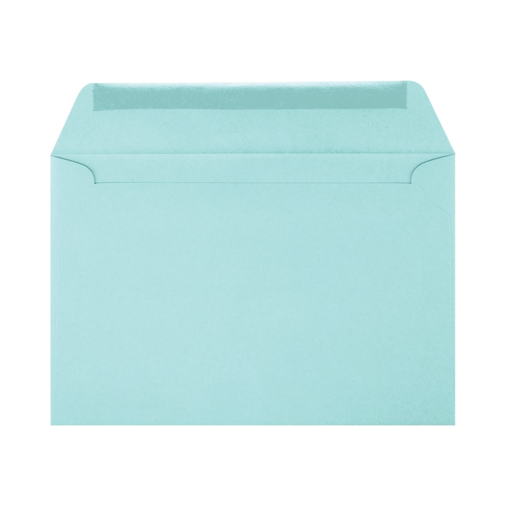 LUX Booklet 6in x 9in Envelopes, Peel & Press Closure, Seafoam, Pack Of 1,000
