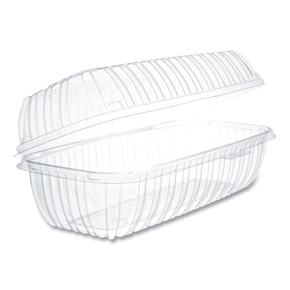 Dart Showtime Hinged Hoagie Containers, 29.9 Oz, Clear, Bag Of 100 Containers, Carton Of 2 Bags