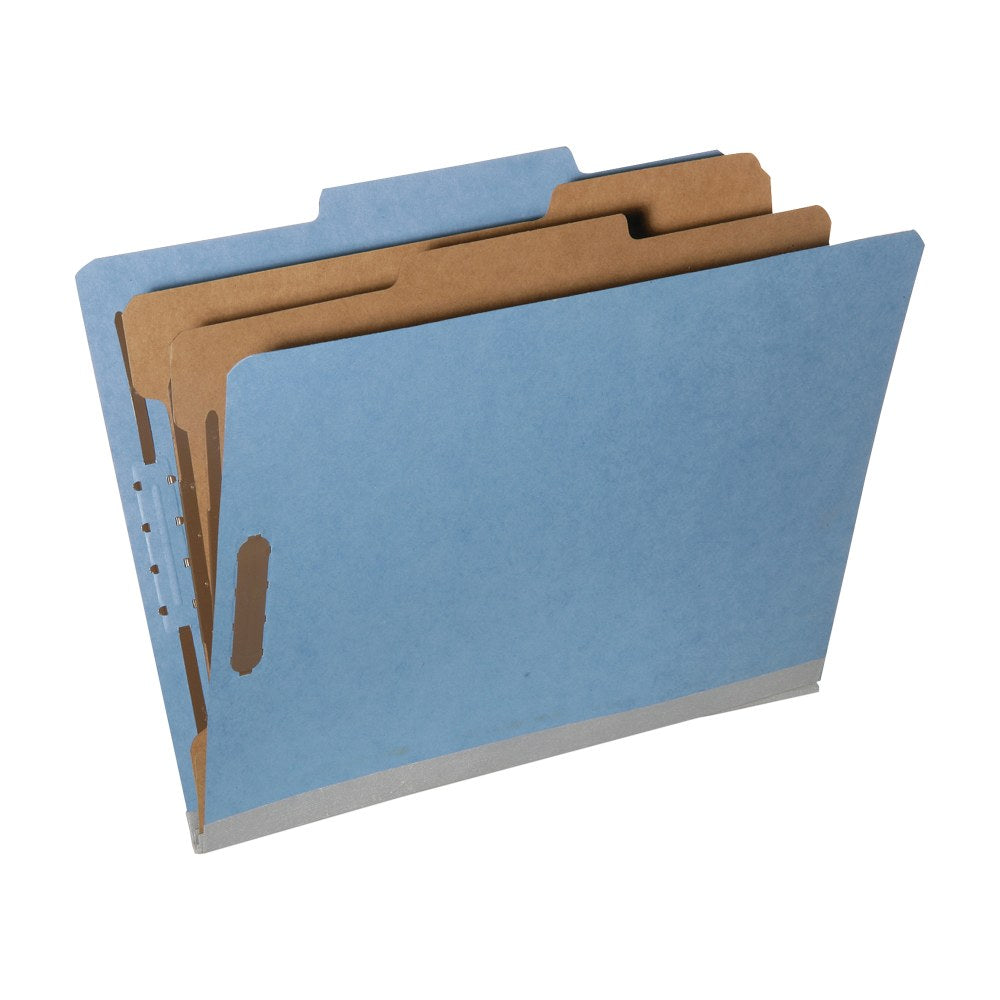 SKILCRAFT Tyvek Reinforced Classification Folders, Kraft, 30% Recycled, Box Of 10 (AbilityOne 7530-01-600-6976)