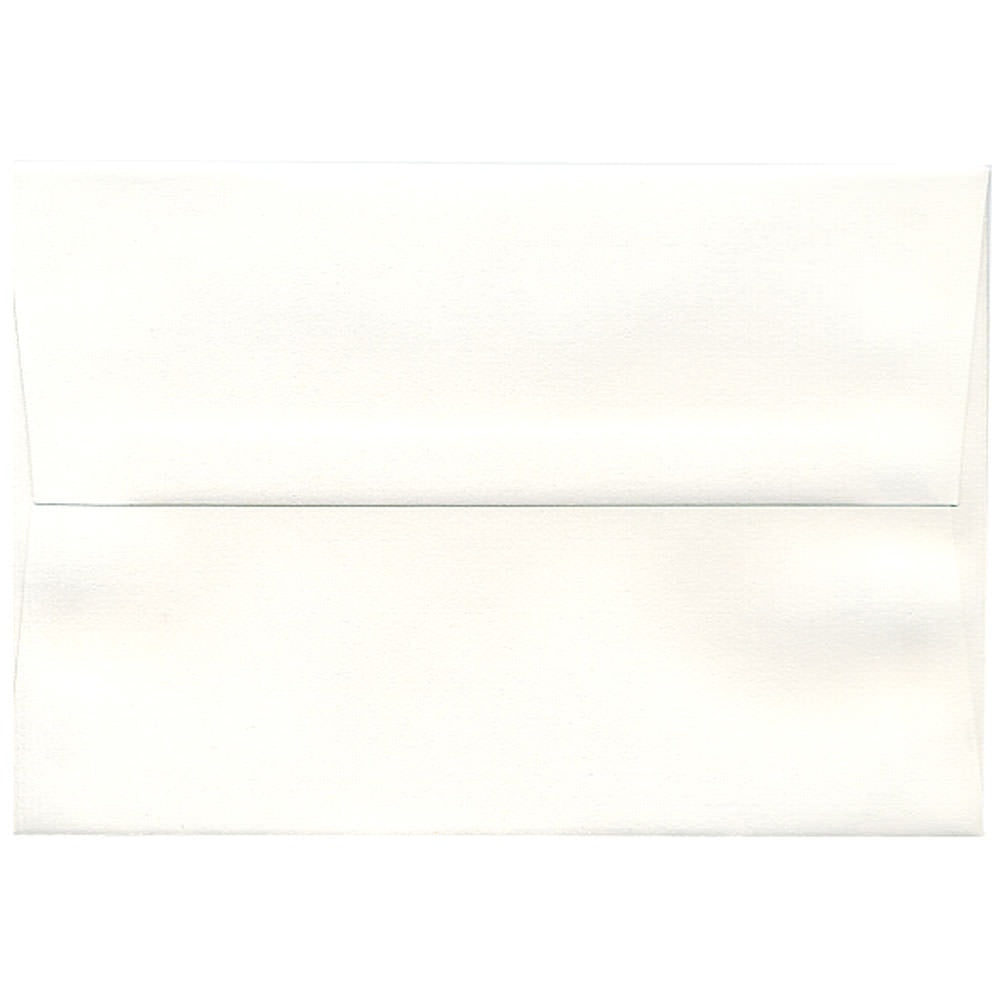 JAM Paper Booklet Invitation Envelopes, A8, Gummed Seal, Strathmore White, Pack Of 25, 33028