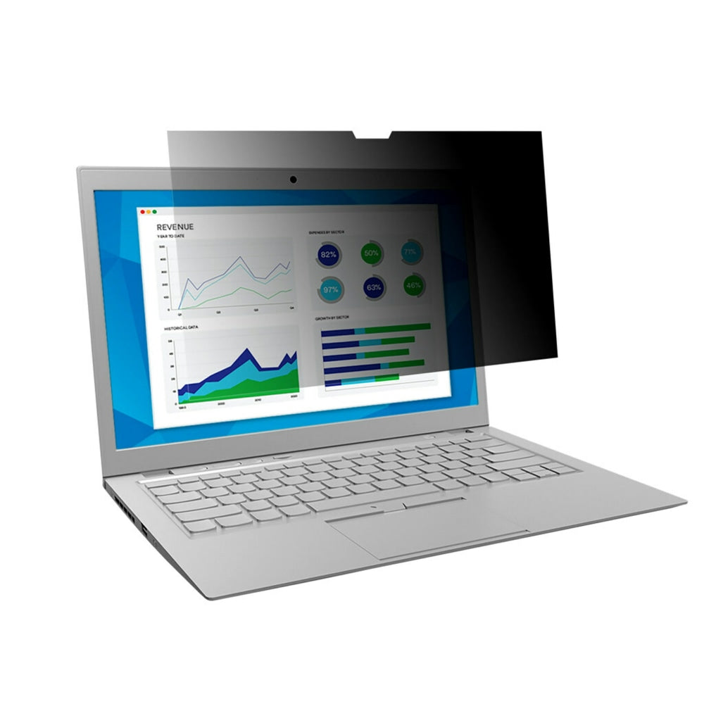 3M Privacy Filter for Laptops with 3M COMPLY Magnetic Flip Attach, 15.6in Full Screen, 16:9 Aspect Ratio, Reduces Blue Light, Anti-Glare